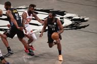 James Harden (#13) of the Brooklyn Nets.